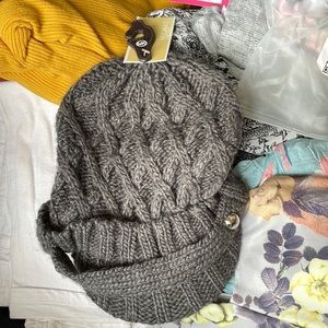 Gray Michael Kors winter hat